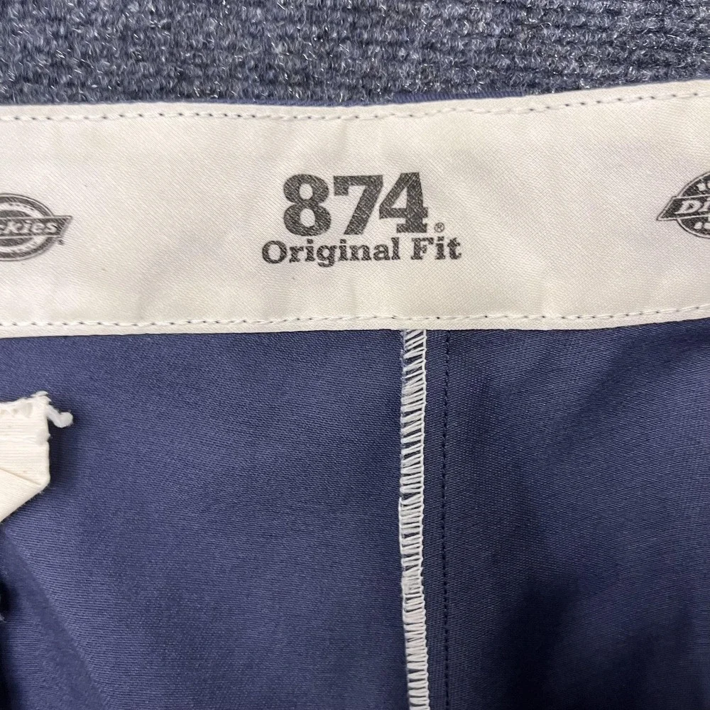 Dickies Pants‎ Mens 44x30 Blue 874 Original Fit Work Chino Straight Leg